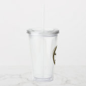 ピンクと金ゴールドスチームパンク アクリルタンブラー (右)