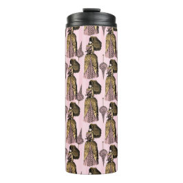 ピンクと金ゴールドスチームパンク タンブラー