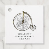 ピンクと金ゴールドスチームパンク フェイバータグ (正面)