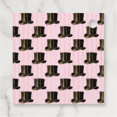 ピンクと金ゴールドスチームパンク フェイバータグ (裏面)