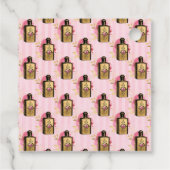 ピンクと金ゴールドスチームパンク フェイバータグ (裏面)