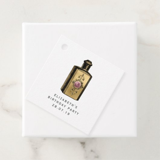 ピンクと金ゴールドスチームパンク フェイバータグ (インサイチュ)