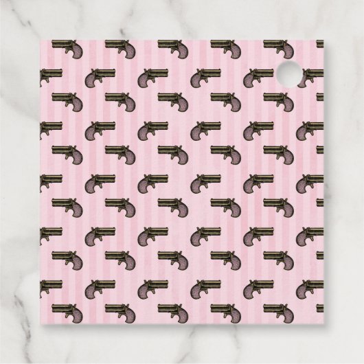 ピンクと金ゴールドスチームパンク フェイバータグ (裏面)