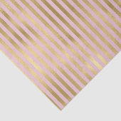 ピンクと金ゴールドストライプ 薄葉紙 (詳細)