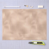 ピンクと金ゴールドストライプ 薄葉紙 (クラフト)