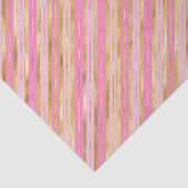 ピンクと金ゴールドストライプ 薄葉紙 (詳細)
