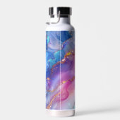 ピンクと金ゴールドスワールウォーターボトル ウォーターボトル (右面)