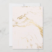 ピンクと金ゴールドトラベルマップ結婚式招待状 招待状 (裏面)