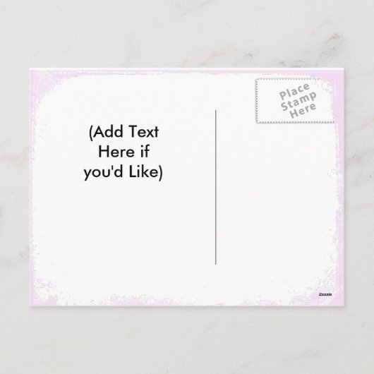 ピンクと金ゴールドハッピーホリデーハガキ シーズンポストカード (裏面)