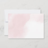 ピンクと金ゴールドハロウィンリトルカボチャ赤ちゃんシャワー サンキューカード (裏面)