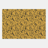 ピンクと金ゴールドヒョウのプリントラッピング紙シート ラッピングペーパーシート (正面2)