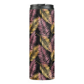 ピンクと金ゴールドヒョウの葉 タンブラー (裏面)