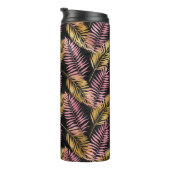 ピンクと金ゴールドヒョウの葉 タンブラー (回転右)