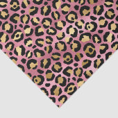 ピンクと金ゴールドヒョウ印刷 薄葉紙 (詳細)