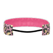 ピンクと金ゴールドヒョウ系デザイン15 アスレチックヘッドバンド (裏面)