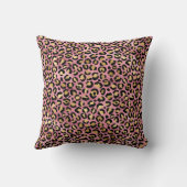 ピンクと金ゴールドヒョウ系デザイン15 クッション (裏面)