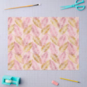 ピンクと金ゴールドヒョウ系デザイン16 薄葉紙 (クラフト)