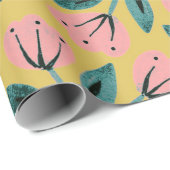 ピンクと金ゴールドフローラ ラッピングペーパー (ロールコーナー)