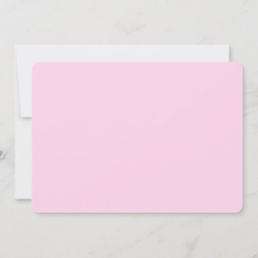 ピンクと金ゴールドプリンセストゥチュパールバースデーパーティー 招待状 (裏面)