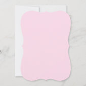 ピンクと金ゴールドプリンセスバースデーパーティ招待状 招待状 (裏面)