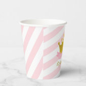 ピンクと金ゴールドプリンセス誕生日パーティー紙カップ 紙コップ (右)