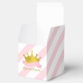ピンクと金ゴールドプリンセス誕生日パーティー フェイバーボックス (オープン)