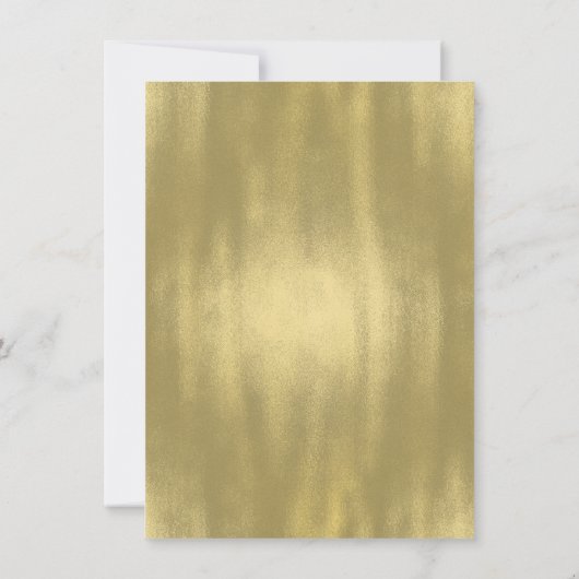 ピンクと金ゴールドプリンセス誕生日パーティー 招待状 (裏面)