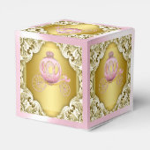 ピンクと金ゴールドプリンセス フェイバーボックス (裏面サイド)