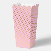 ピンクと金ゴールドポップコーンの好意ボックス フェイバーボックス (裏面)