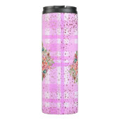 ピンクと金ゴールドマザーハスラーママ タンブラー (裏面)