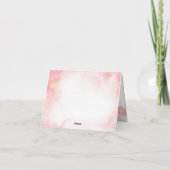 ピンクと金ゴールドマジカル回転木馬サンキューカード サンキューカード (裏面)