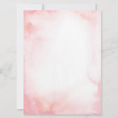 ピンクと金ゴールドマジカル回転木馬ベビーシャワー招待状 招待状 (裏面)