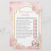 ピンクと金ゴールドマジカル回転木馬モミーまたはパパ (正面/裏面)