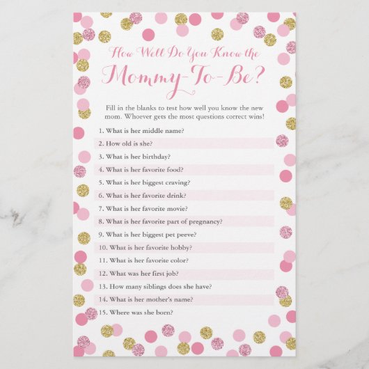 ピンクと金ゴールドママのクイズをよく知ってる (正面)