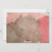 ピンクと金ゴールドメリーの抽象芸術の複数写真 シーズンカード (裏面)