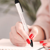 ピンクと金ゴールドモダンの液体水カラーインク 黒ボールペン