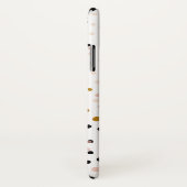 ピンクと金ゴールドモダン紙吹雪のドットのパターン Case-Mate iPhoneケース (裏面/右)