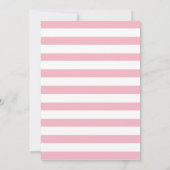 ピンクと金ゴールドユニコーン誕生日カード 招待状 (裏面)