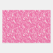 ピンクと金ゴールドレオパード ラッピングペーパーシート (正面2)