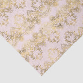 ピンクと金ゴールドレース 薄葉紙 (詳細)