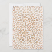 ピンクと金ゴールドワイルドサファリ2nd誕生日パーティー 招待状 (裏面)