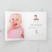 ピンクと金ゴールド体育第16回誕生パーティー 招待状 (内部)