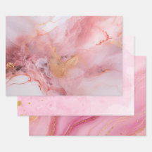 ピンクと金ゴールド大理石エレガント