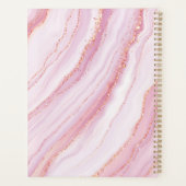 ピンクと金ゴールド大理石 | お名前 プランナー手帳 (裏面)