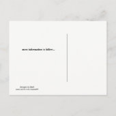 ピンクと金ゴールド日付の保存 案内ポストカード (裏面)