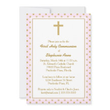 ピンクと金ゴールド水玉模様