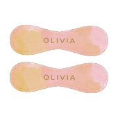 ピンクと金ゴールド水色抽象芸術絵画の 野球ボール (パネル)