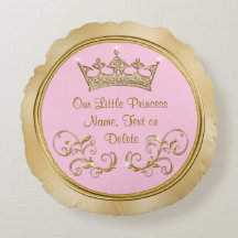 ピンクと金ゴールド私たちの小さなプリンセス枕