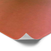 ピンクと金ゴールド花 ポスター (角)