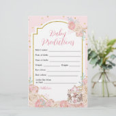 ピンクと金ゴールド魔法回転木馬ベビー予測 (スタンド正面)